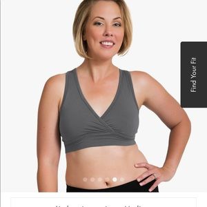 Kindred bravely French terry scoopback nursing bra, medium busty